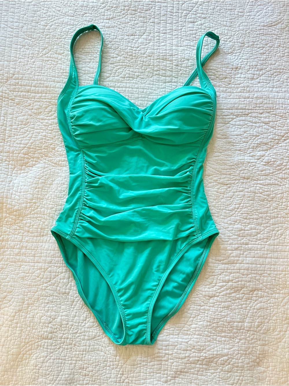 Women's La Blanca one piece turquoise swimsuit like new condition